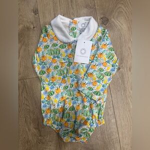 NWT The Proper Peony 9M Pumpkin Onesie